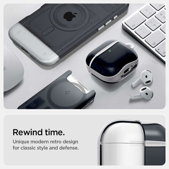 Spigen Classic AirPods 4 hoesje Graphite