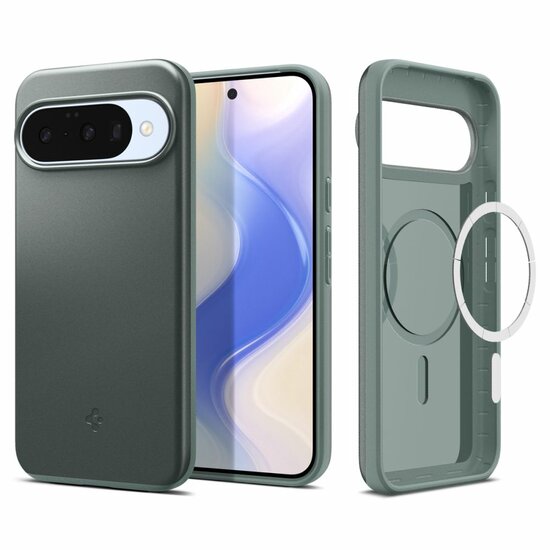 Spigen Thin Fit MagSafe Google Pixel 10 / Google Pixel 10 Pro hoesje groen