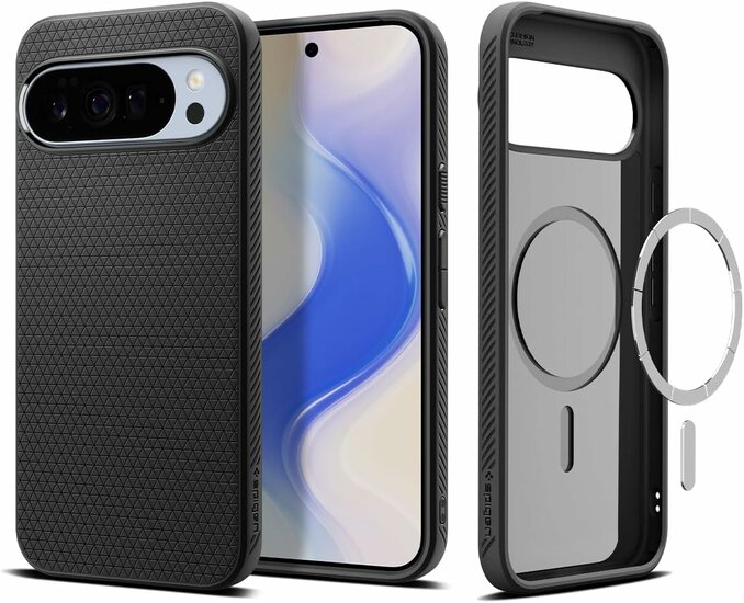 Spigen Liquid Air MagSafe Google Pixel 10 Pro XL hoesje zwart