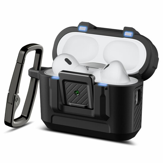 Spigen Lock Fit AirPods Pro 3 hoesje zwart