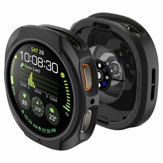 Spigen Liquid Air Galaxy Watch 8 40 mm hoesje zwart