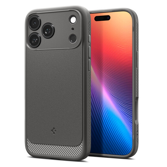 Spigen Rugged Armor MagSafe iPhone 17 Pro Max hoesje grijs
