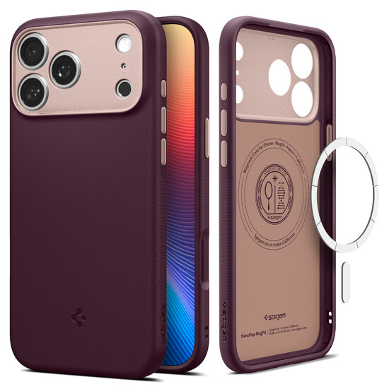Spigen Nano Pop MagSafe iPhone 17 Pro Max hoesje paars