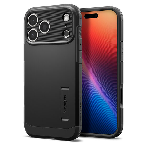 Spigen Tough Armor T MagSafe iPhone 17 Pro hoesje zwart