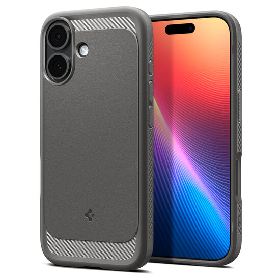 Spigen Rugged Armor MagSafe iPhone 17 hoesje grijs