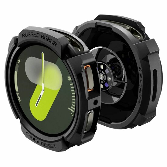 Spigen Rugged Armor Galaxy Watch 8 40 mm hoesje zwart