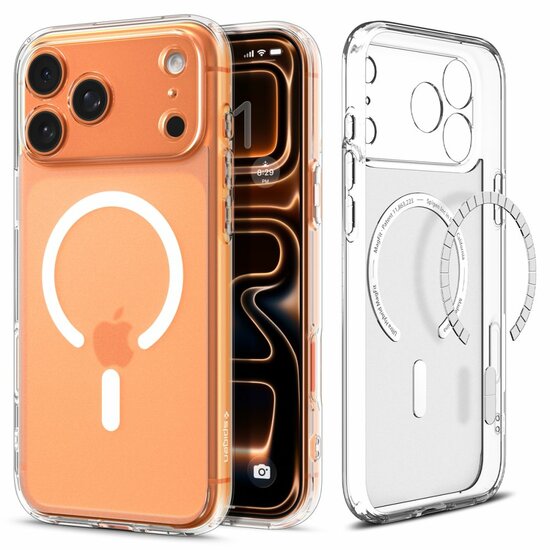 Spigen Ultra Hybrid MagSafe iPhone 17 Pro Max hoesje frost wit
