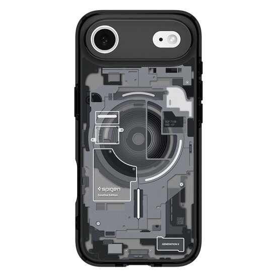 Spigen Ultra Hybrid MagSafe iPhone 17 Air hoesje zero one zwart