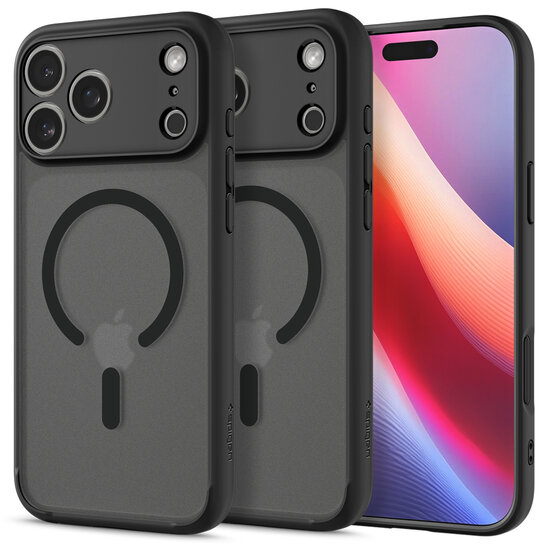 Spigen Ultra Hybrid MagSafe iPhone 17 Pro hoesje frost zwart