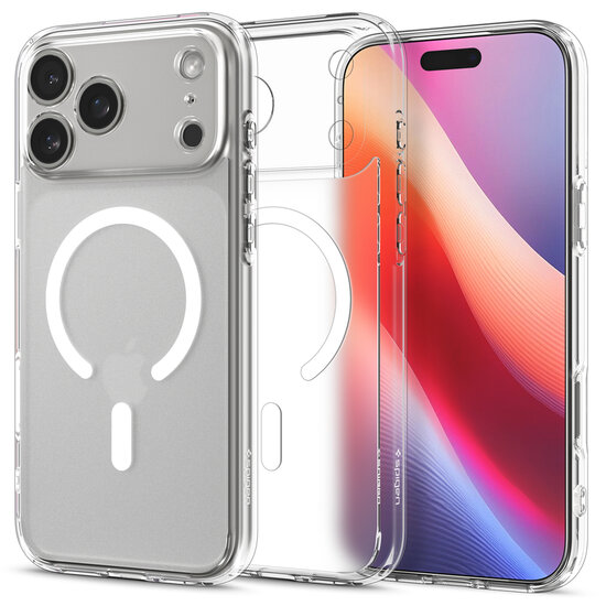 Spigen Ultra Hybrid MagSafe iPhone 17 Pro hoesje frost wit