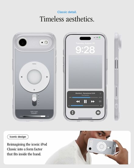 Spigen Ultra Hybrid MagSafe iPhone Air hoesje zilver