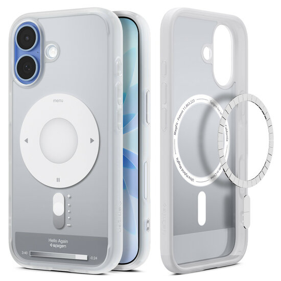 Spigen Ultra Hybrid MagSafe iPhone 17 hoesje zilver