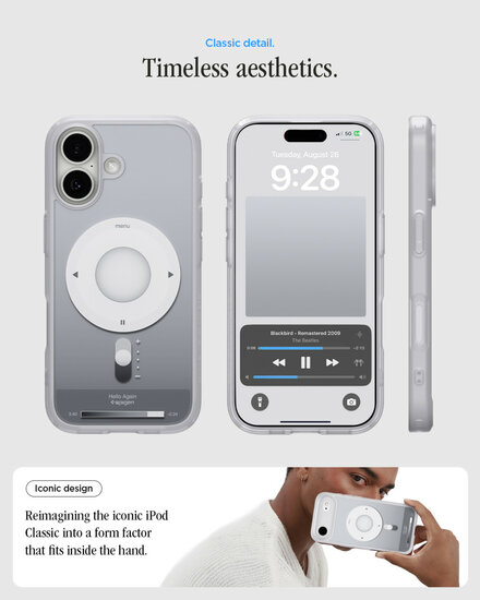Spigen Ultra Hybrid MagSafe iPhone 17 hoesje zilver