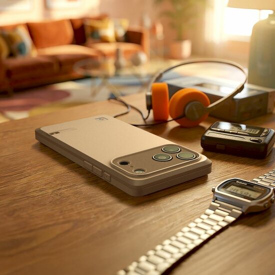 Spigen Classic LS MagSafe iPhone 17 Pro Max hoesje stone