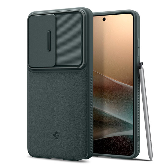 Spigen Optik Armor Galaxy S26&nbsp;Ultra hoesje groen