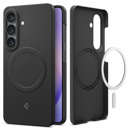 Spigen AirSkin Aramid MagSafe Galaxy S26+ Plus&nbsp;hoesje zwart