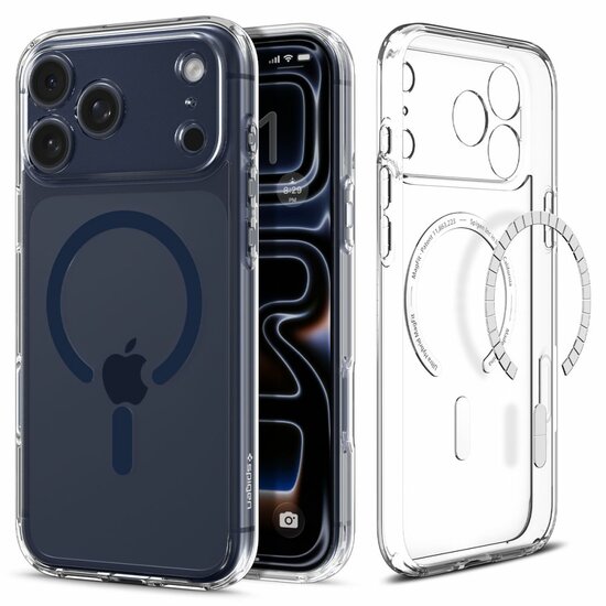 Spigen Ultra Hybrid MagSafe iPhone 17 Pro hoesje blauw