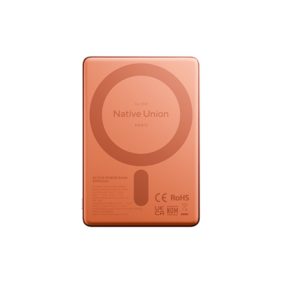 Native Union Active Qi2 MagSafe powerbank apricot