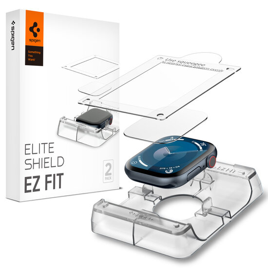 Spigen EZ Fit Apple Watch 10 42 mm screenprotector 2 pack