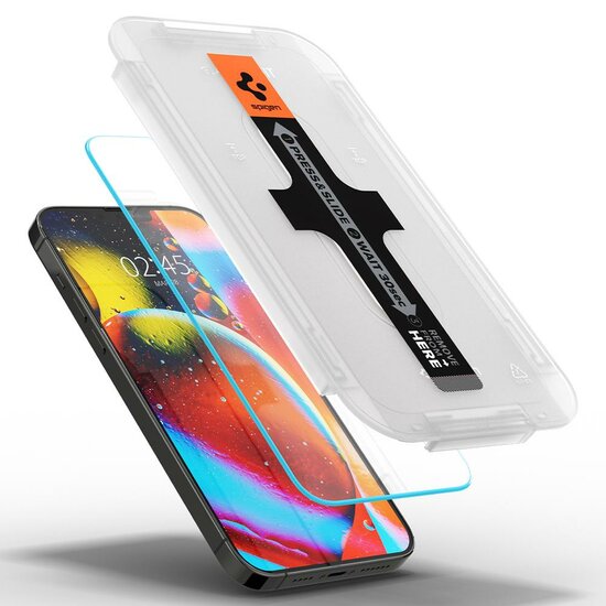 Spigen GlastR EZ Fit iPhone 13 Pro Max glazen screenprotector 2 pack 