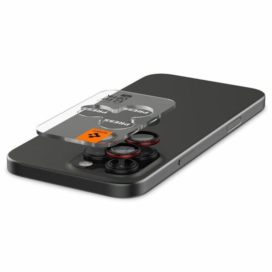 Spigen Optik EZ Fit iPhone 17 / 16 / 15 Pro / iPhone 17 / 16 / 15 Pro Max camera beschermer 2 pack