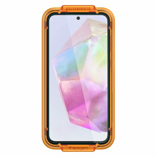 Spigen GlastR ALM Galaxy A35 glazen screenprotector 2 pack