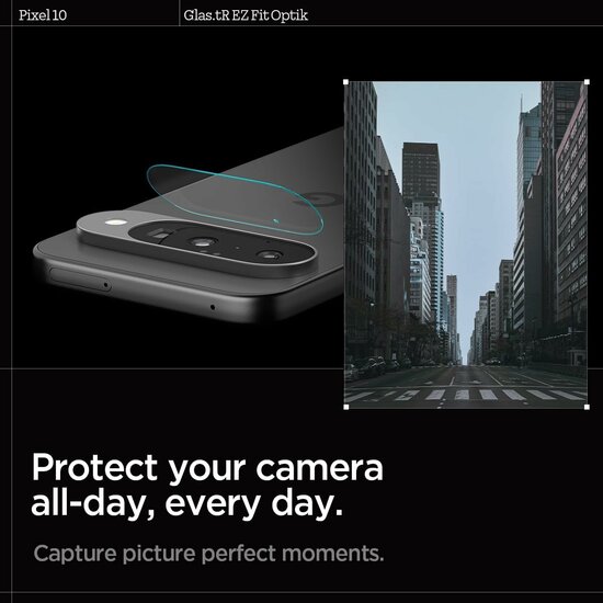 Spigen Optik EZ Fit Google Pixel 10 camera lens protector 2 pack