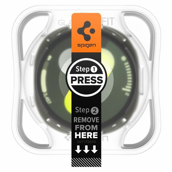 Spigen GLAS.tR EZ Fit Galaxy Watch 8 40 mm screen protector 2 pack