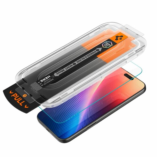 Spigen GlastR EZ Fit Pro HD Privacy iPhone 17 Pro Max screenprotector