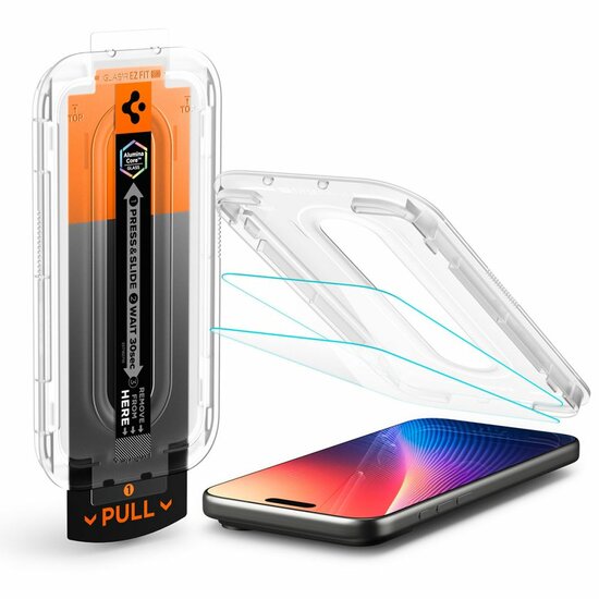 Spigen GlastR EZ Fit Pro HD iPhone 17 Pro screenprotector