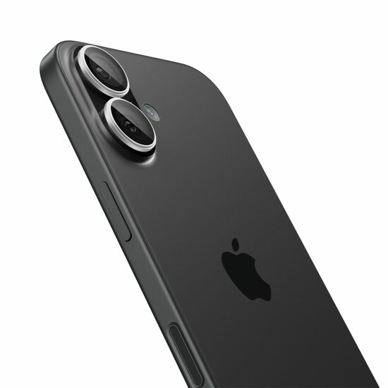 Spigen Optik EZ Fit iPhone 17 / 16 / iPhone 16 Plus camera beschermer 2 pack zilver