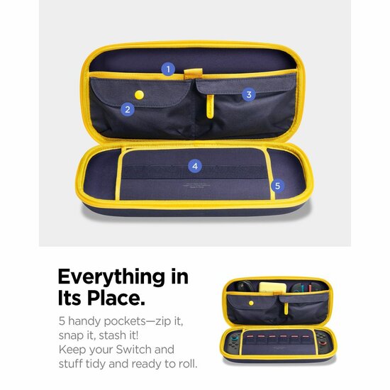 Spigen Nano Pop Pro Pouch voor Nintendo Switch 2 hoesje blueberry