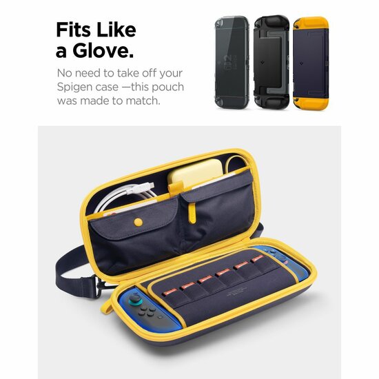 Spigen Nano Pop Pro Pouch voor Nintendo Switch 2 hoesje blueberry