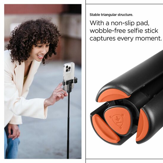 Spigen S541W draadloze Selfie stick / Tripod beige