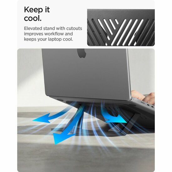 Spigen LD201-S6 SlimFold opvouwbare laptop stand