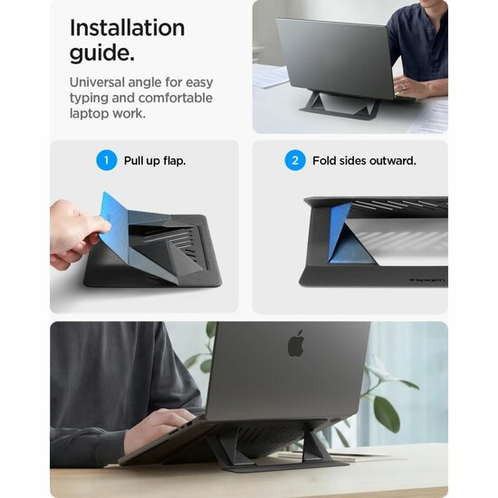 Spigen LD201-S6 SlimFold opvouwbare laptop stand