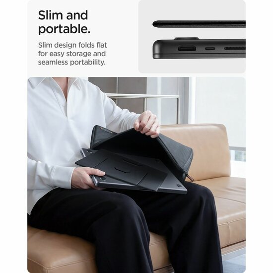 AMP11117Spigen LD201-S8 SlimFold opvouwbare laptop stand