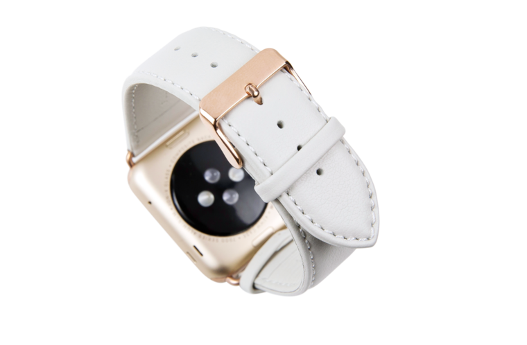 dbramante1928 Leather Watch strap 42 mm White