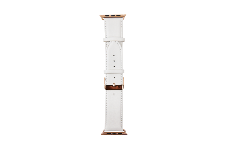dbramante1928 Leather Watch strap 42 mm White