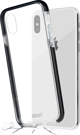 Azuri Bumper iPhone XS Max hoesje Zwart