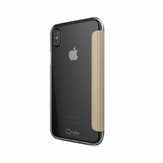 BeHello Bookcase iPhone X hoesje Goud
