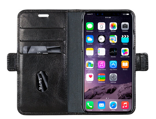 dbramante1928 Bernstorff iPhone XS 2 in 1 Wallet hoesje Zwart