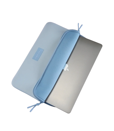 Tucano One MacBook Neo 13 inch sleeve lichtblauw