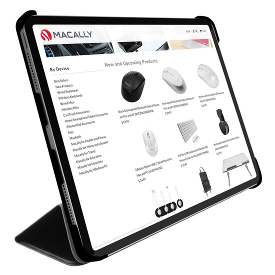 Macally BookStand iPad Pro 11 inch 2020 hoesje Zwart