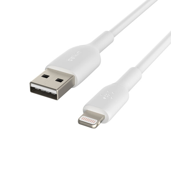 Belkin BoostCharge Lightning naar USB kabel 15 centimeter Wit