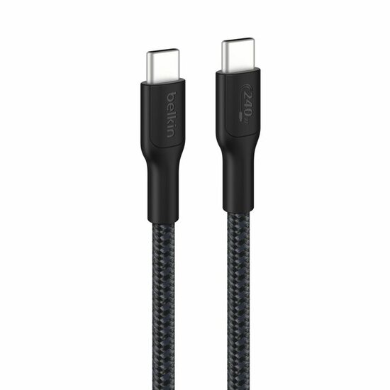Belkin BoostCharge Pro 240 watt USB-C kabel 1 meter zwart