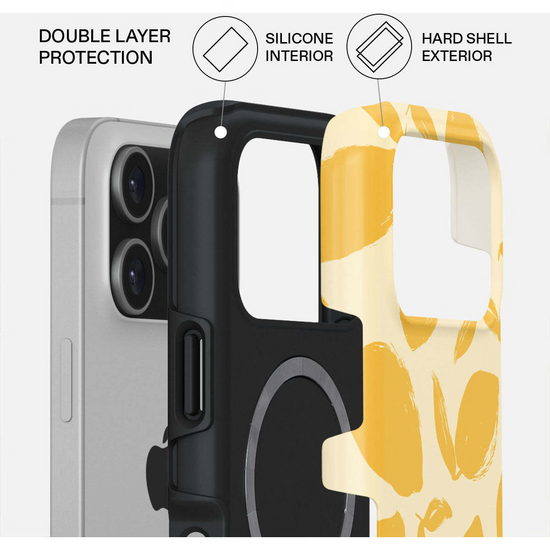 Burga Tough MagSafe iPhone 17 Pro hoesje lemon tart