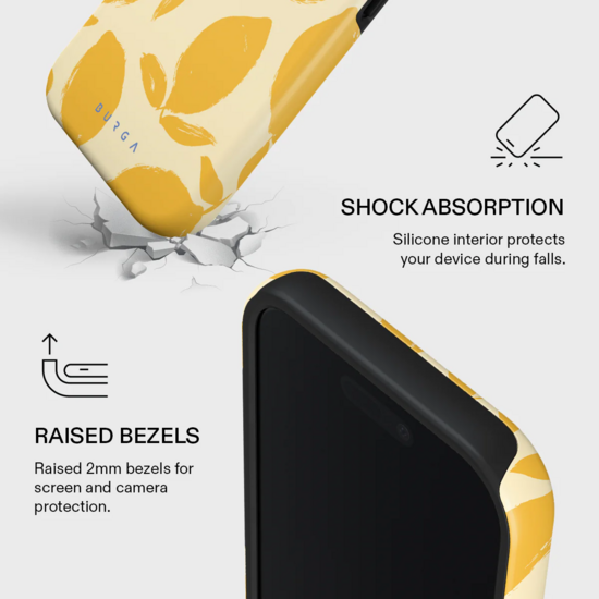 Burga Tough MagSafe iPhone 17 hoesje lemon tart