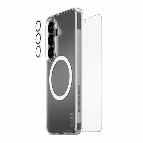 PanzerGlass CARE 3 in 1 Galaxy S26 Urban Combat bundel hoesje screen en camera protector