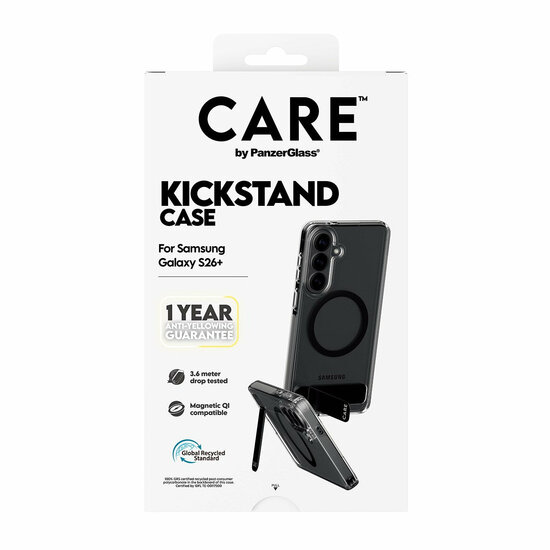 PanzerGlass CARE met kickstand MagSafe Galaxy S26+ Plus hoesje transparant